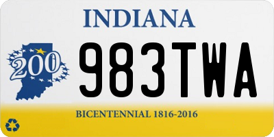 IN license plate 983TWA