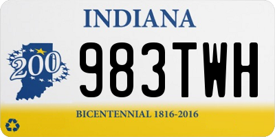 IN license plate 983TWH