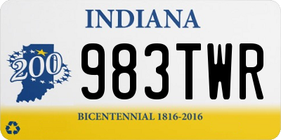 IN license plate 983TWR