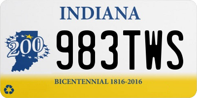 IN license plate 983TWS