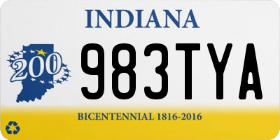 IN license plate 983TYA