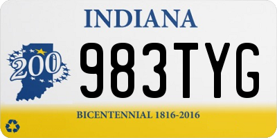 IN license plate 983TYG