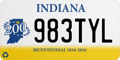 IN license plate 983TYL