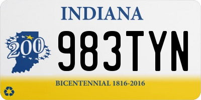 IN license plate 983TYN