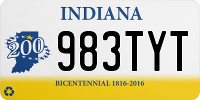 IN license plate 983TYT