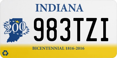 IN license plate 983TZI