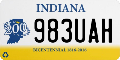 IN license plate 983UAH