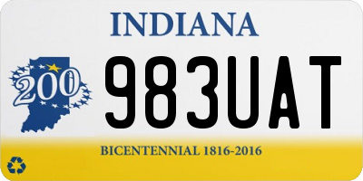 IN license plate 983UAT