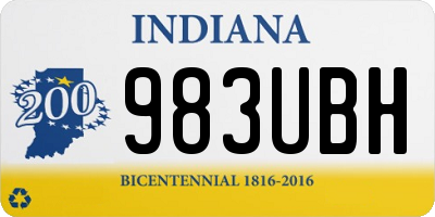 IN license plate 983UBH