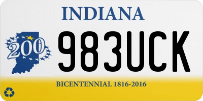 IN license plate 983UCK