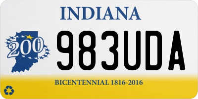 IN license plate 983UDA