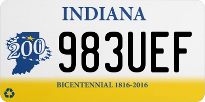 IN license plate 983UEF