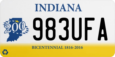 IN license plate 983UFA