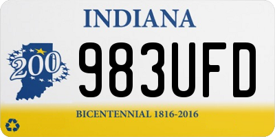 IN license plate 983UFD