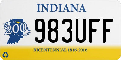 IN license plate 983UFF