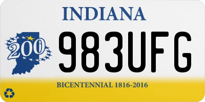 IN license plate 983UFG