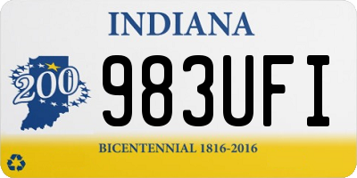 IN license plate 983UFI