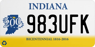 IN license plate 983UFK