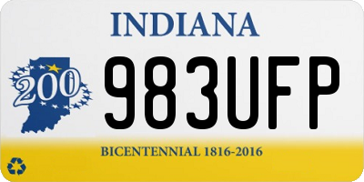 IN license plate 983UFP