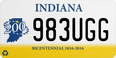 IN license plate 983UGG