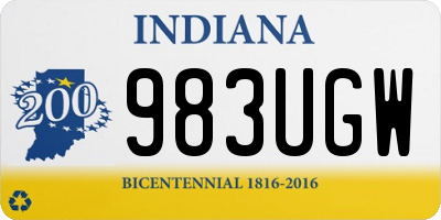 IN license plate 983UGW