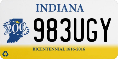 IN license plate 983UGY