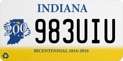 IN license plate 983UIU