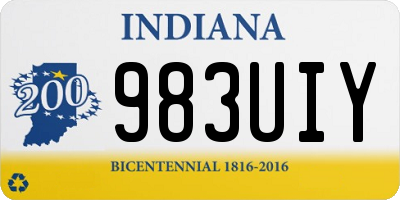 IN license plate 983UIY