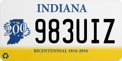 IN license plate 983UIZ