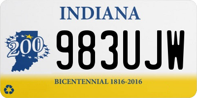 IN license plate 983UJW