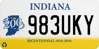 IN license plate 983UKY