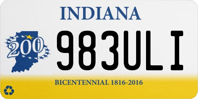 IN license plate 983ULI