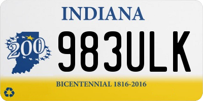 IN license plate 983ULK