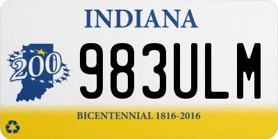 IN license plate 983ULM