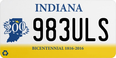 IN license plate 983ULS