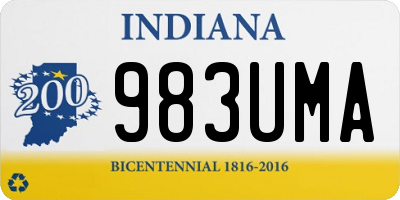 IN license plate 983UMA