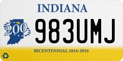 IN license plate 983UMJ