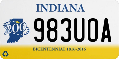 IN license plate 983UOA