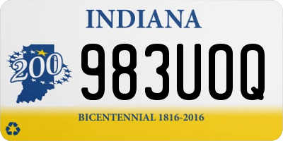 IN license plate 983UOQ