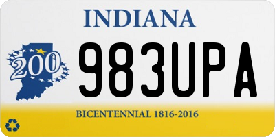 IN license plate 983UPA