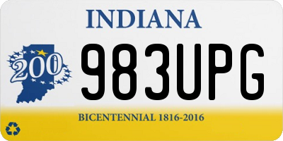 IN license plate 983UPG