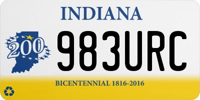 IN license plate 983URC