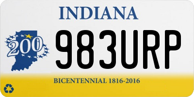 IN license plate 983URP