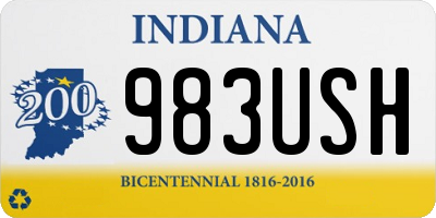 IN license plate 983USH