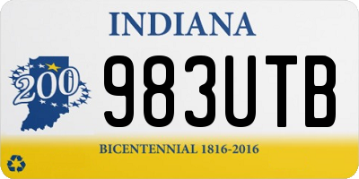 IN license plate 983UTB