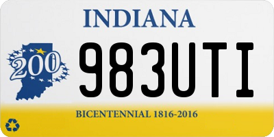 IN license plate 983UTI