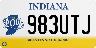 IN license plate 983UTJ