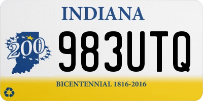 IN license plate 983UTQ