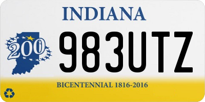 IN license plate 983UTZ