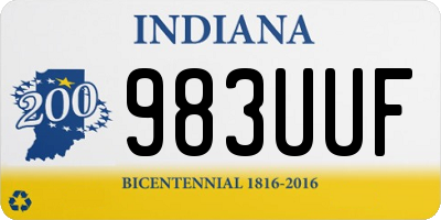 IN license plate 983UUF